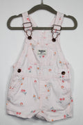 6-12m OshKosh B'gosh Overalls - Pink Cherries
