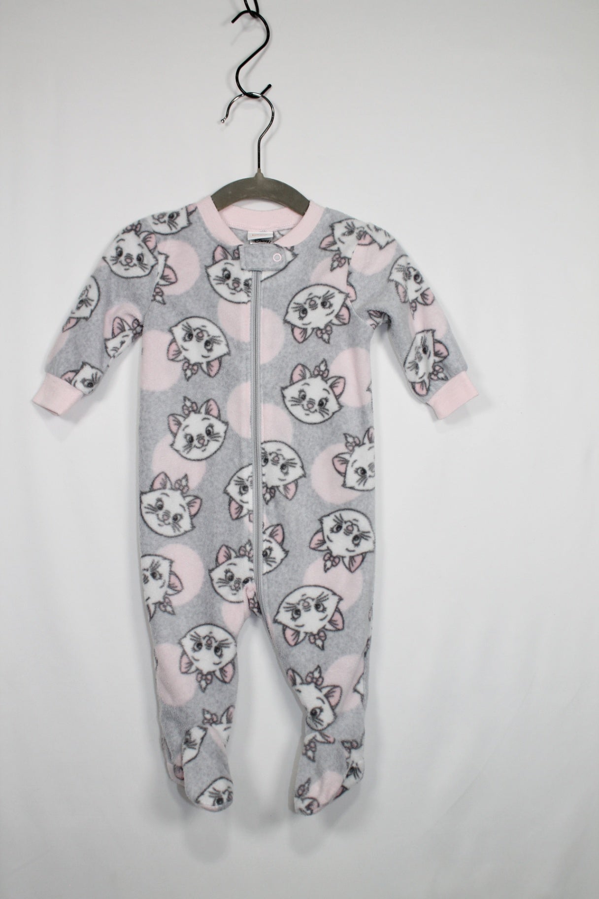 3-6m Disney Sleeper - Grey w/Aristocats