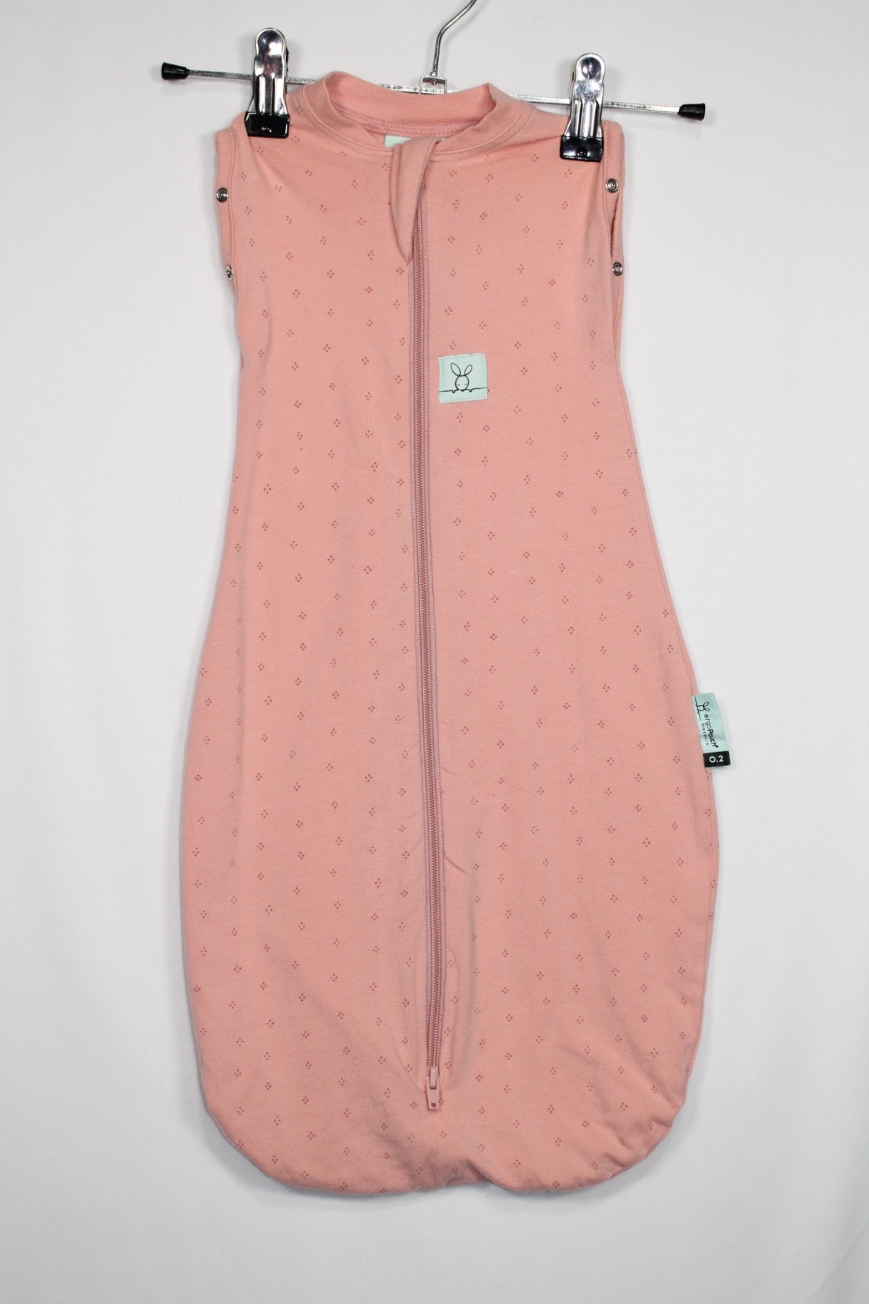 0-3m Ergo Pouch Swaddle Sack - 0.2 TOG - Pink