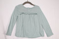 3T Haute Hippie Long Sleeve Shirt - Teal w/Ruffle