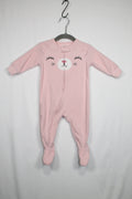 3-6m Carter's Sleeper - Pink Cat