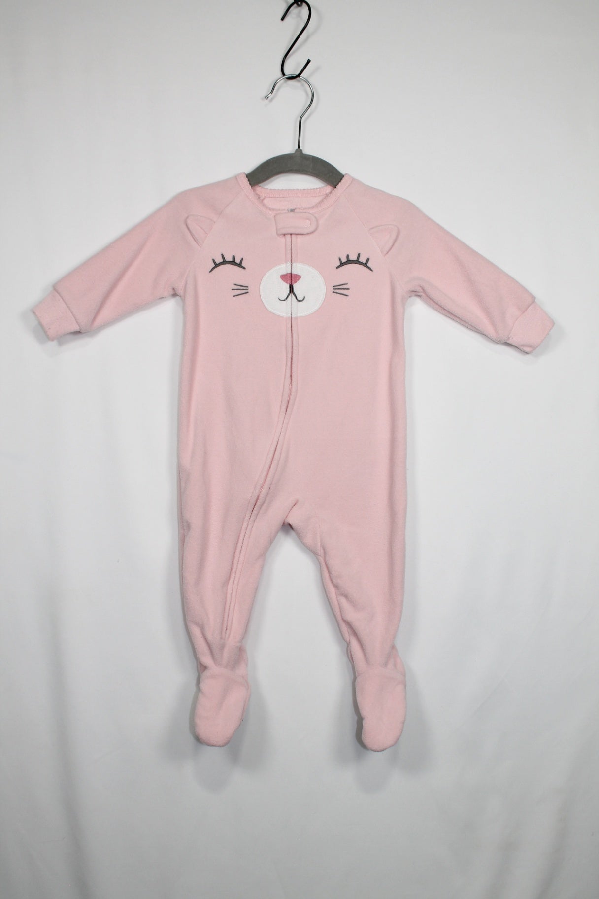 3-6m Carter's Sleeper - Pink Cat