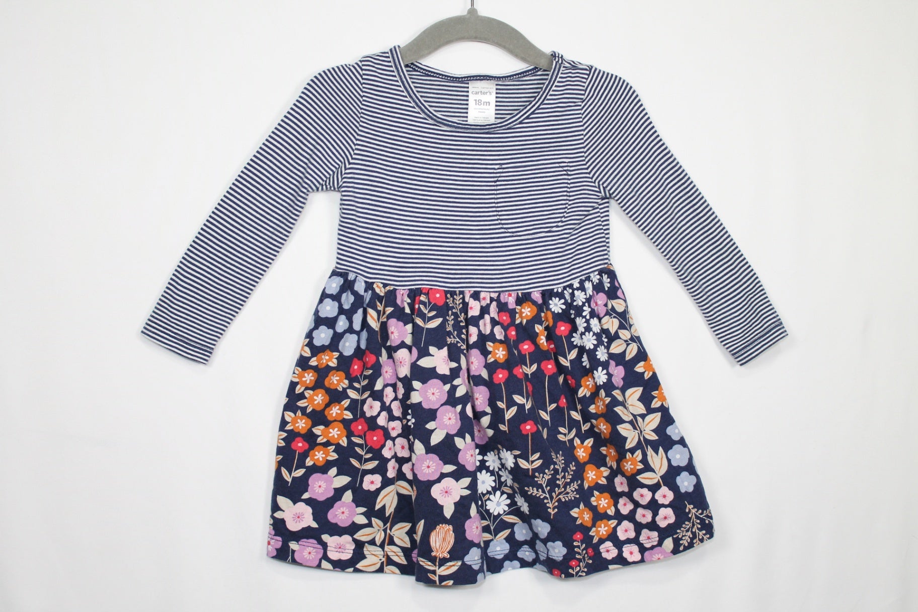 12-18m Carter's Dress - Blue Floral