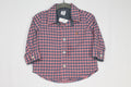 6-12m GAP Dress Shirt - Salmon w/Blue Checkers