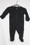 0-3m Petit Lem Sleeper - Black w/Stars