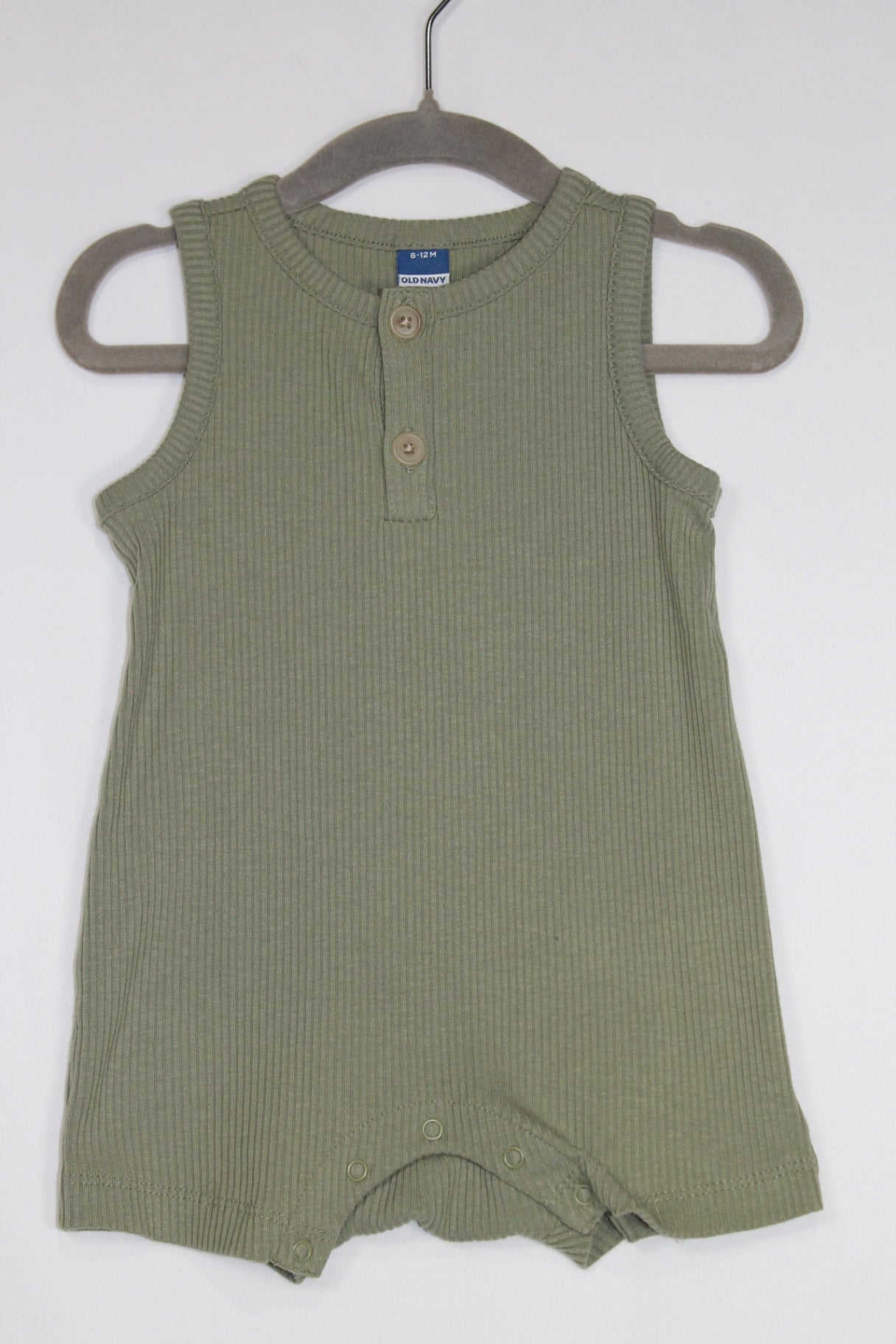 6-12m Old Navy Romper - Olive Green