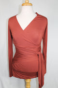 M Lilac Maternity Blouse - Burnt Orange
