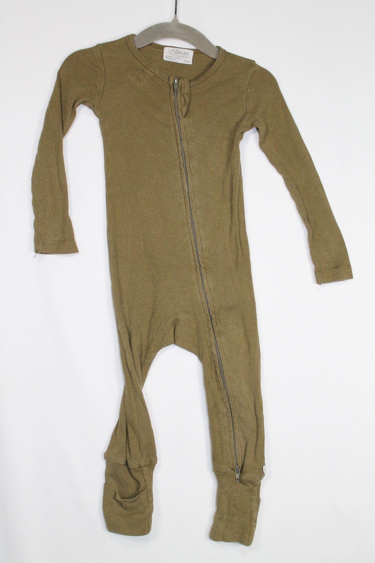 6-12m Little Lott Sleeper - Olive Green