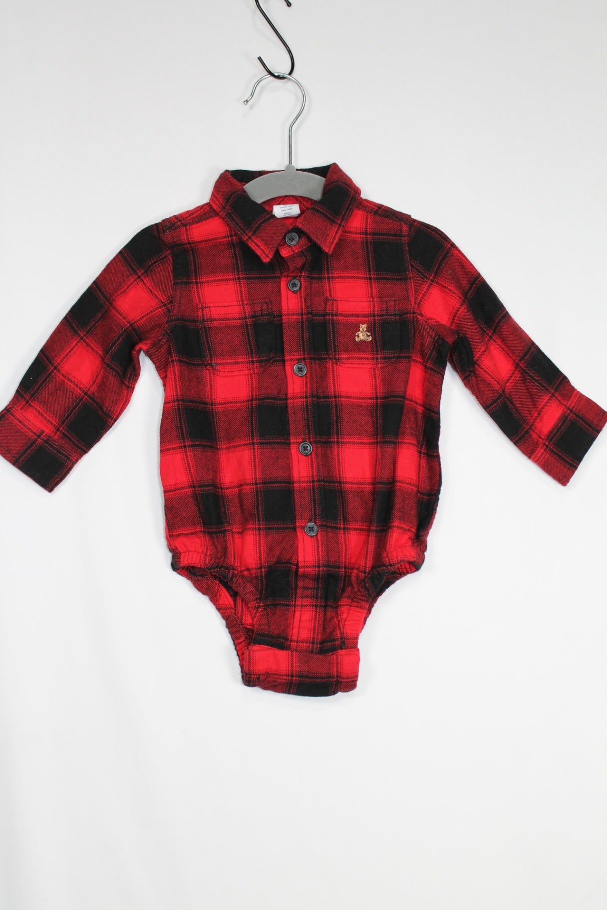 6-12m GAP Bodysuit - Buffalo Plaid