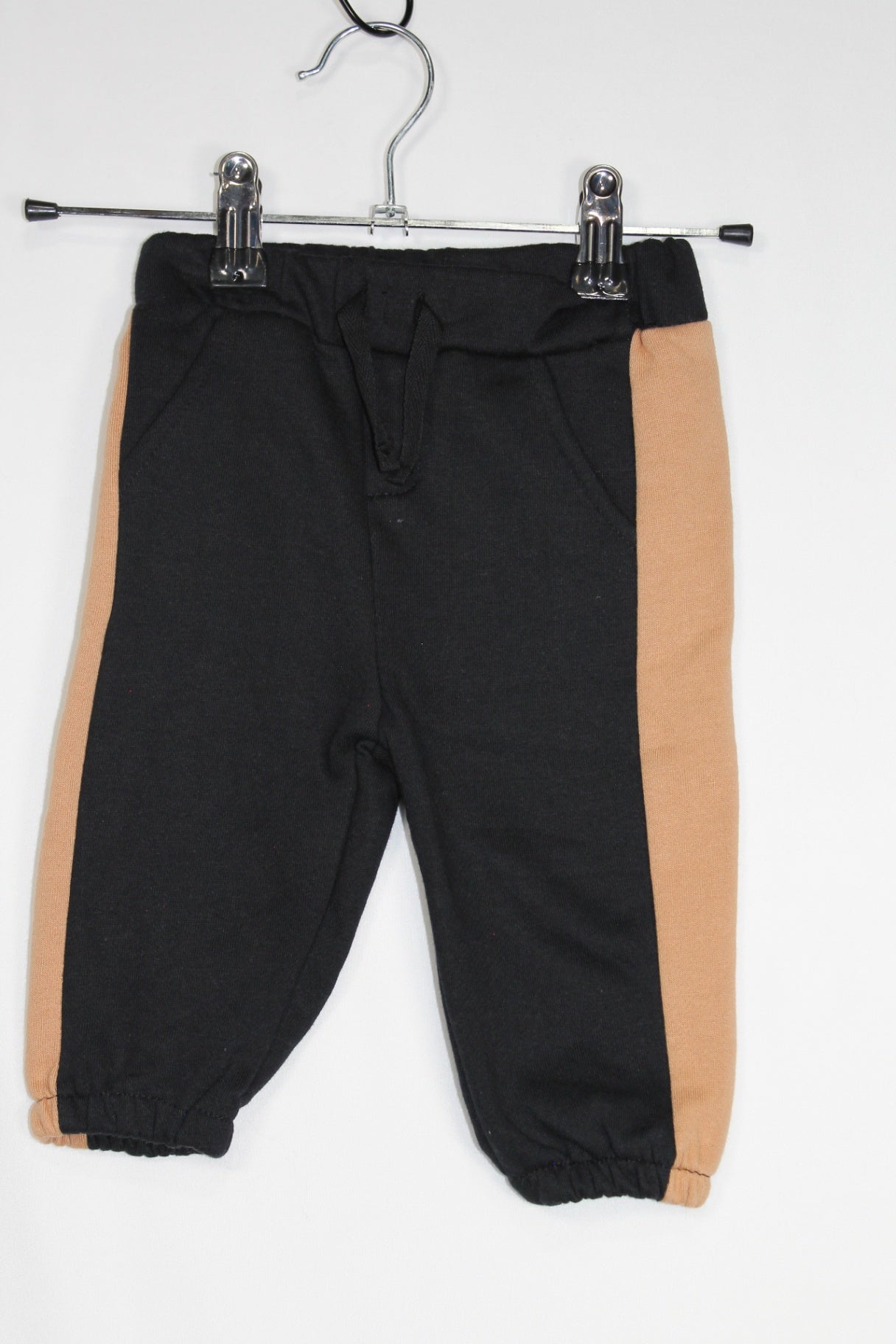 6-9m Unknown Sweat Pants - Black and Brown
