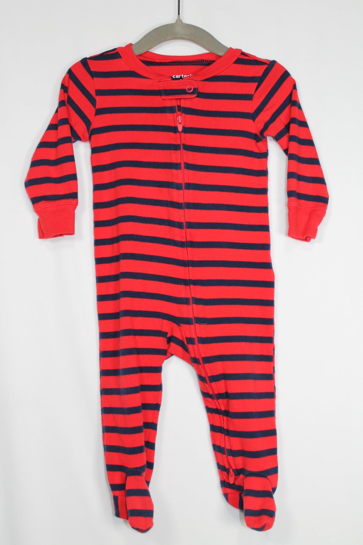6-9m Carter's Sleeper - Red and Blue