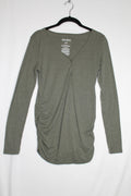 M Old Navy Maternity Long Sleeve Shirt - Olive Green