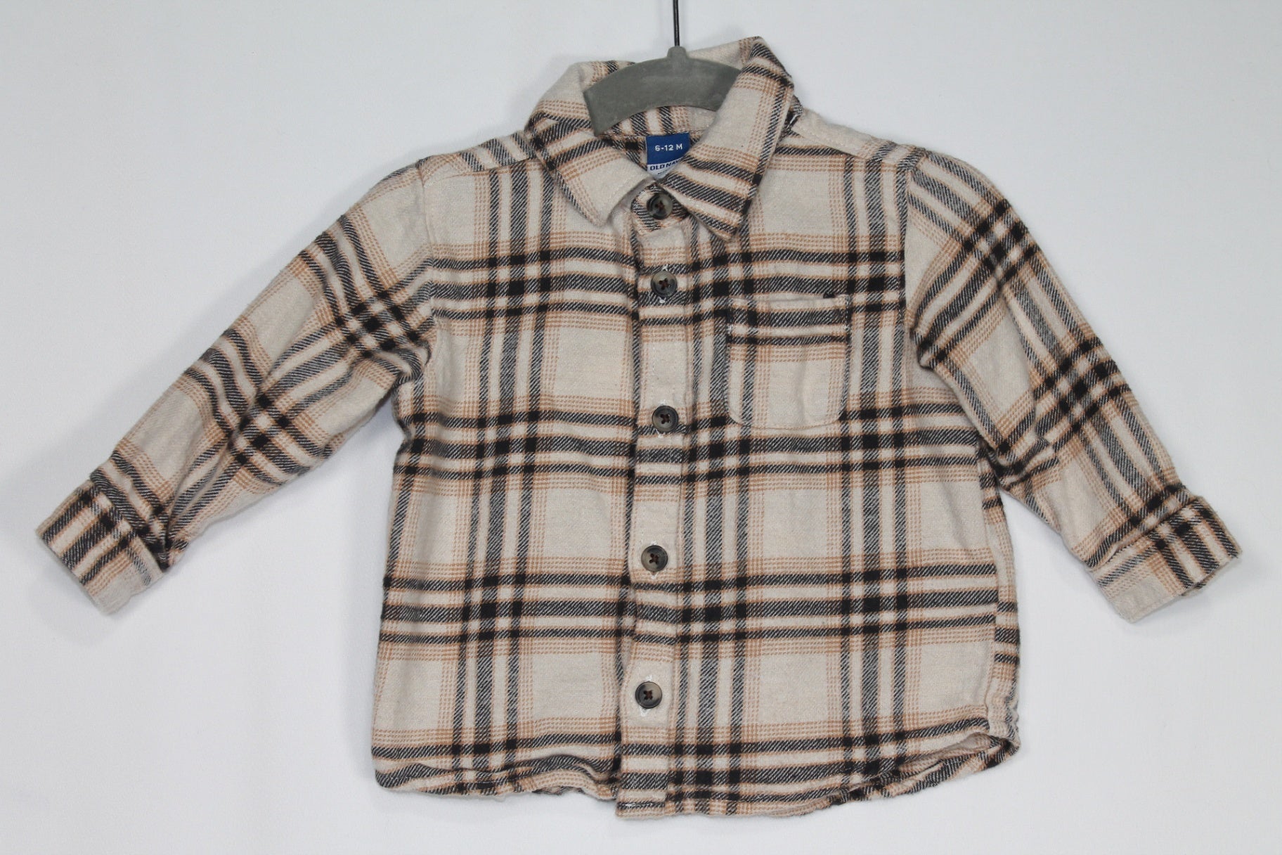 6-12m Old Navy Dress Shirt - Plaid