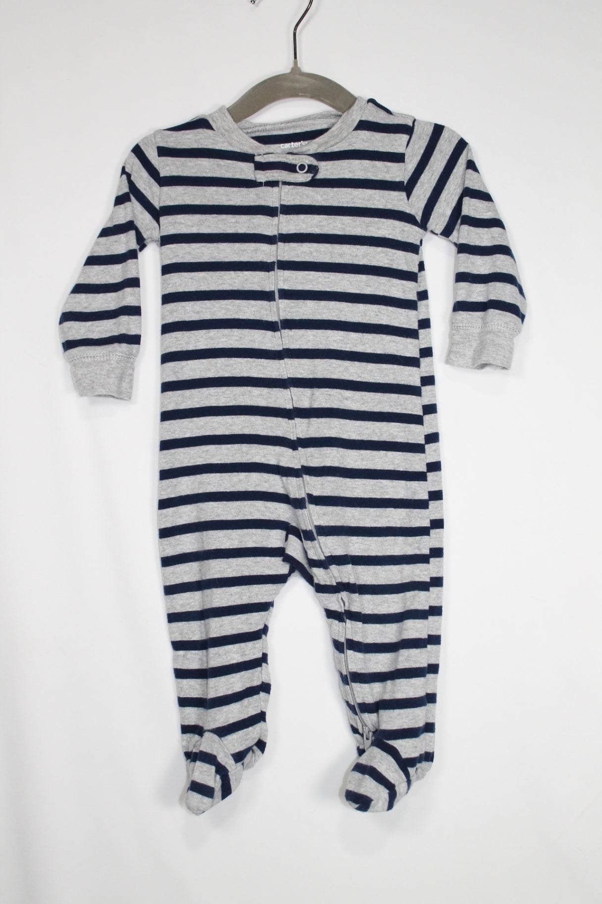 6-9m Carter's Sleeper - Blue and Grey