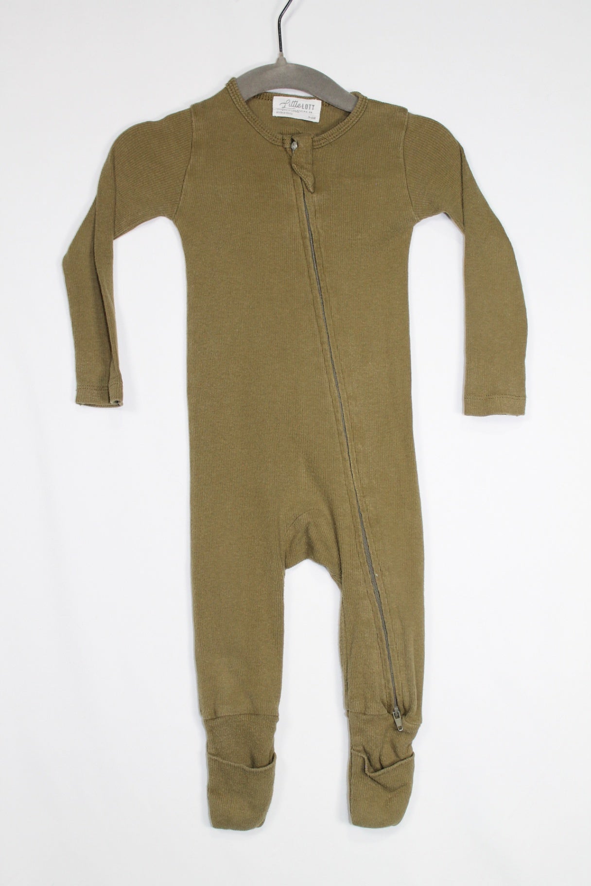 3-6m Little Lott Sleeper - Olive Green