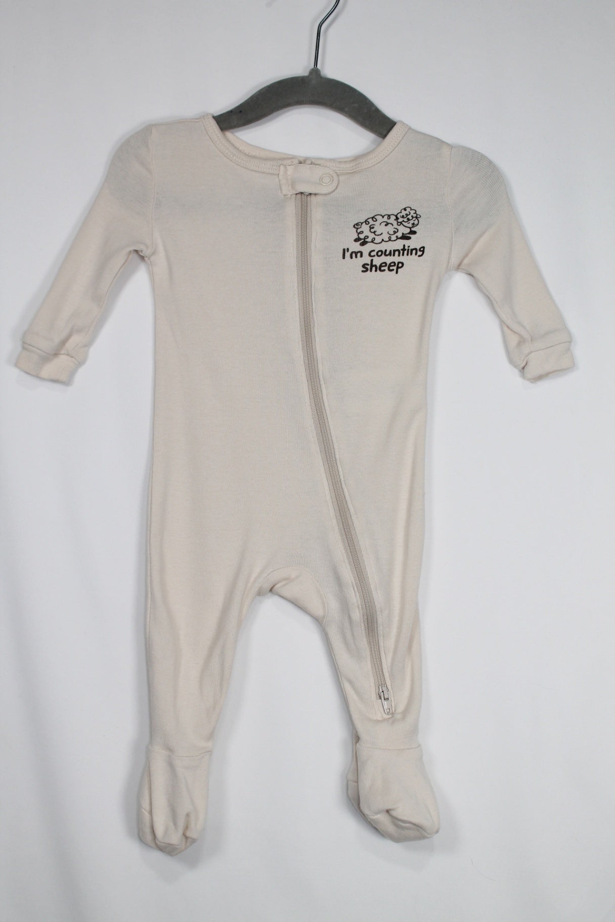 0-3m Joe Fresh Sleeper - Cream w/Sheep