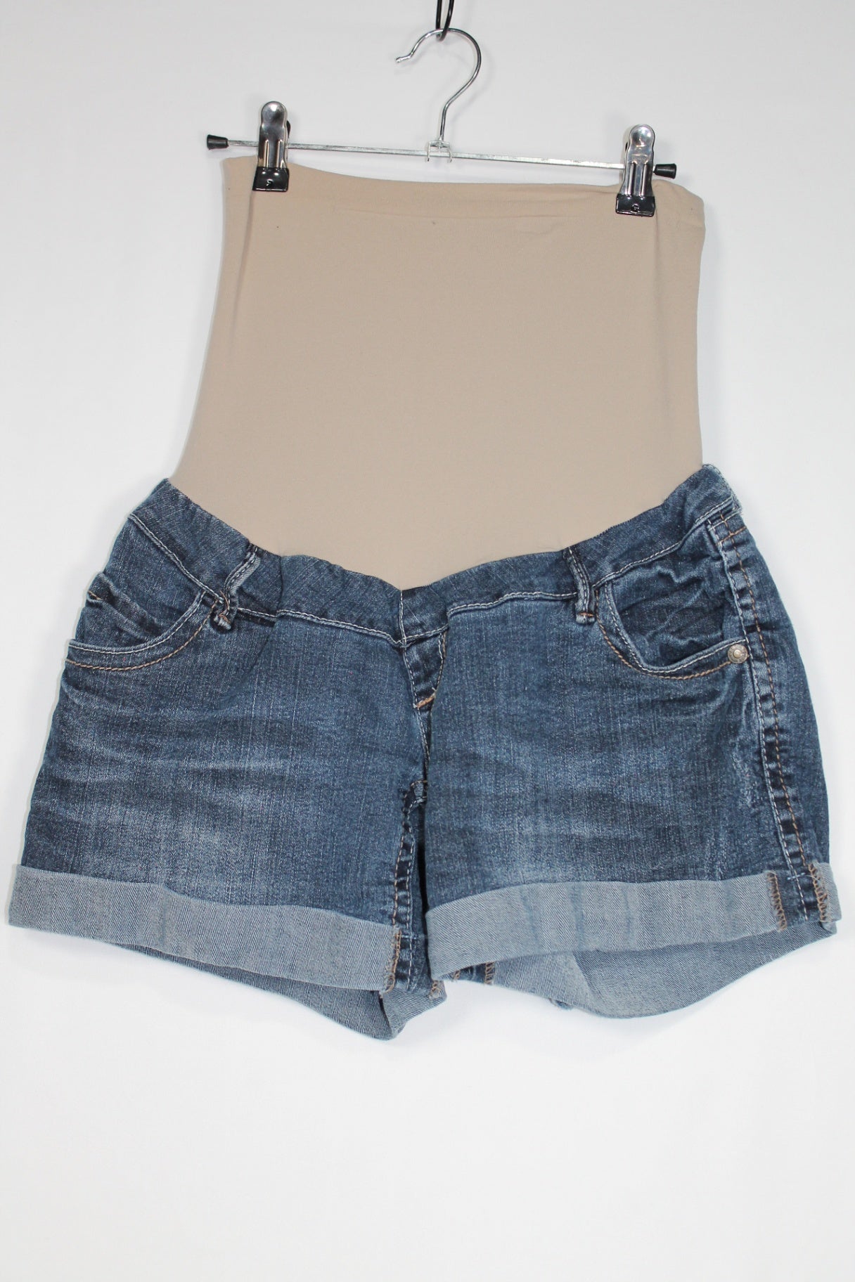 L/G Wallflower Maternity Jean Shorts - Blue