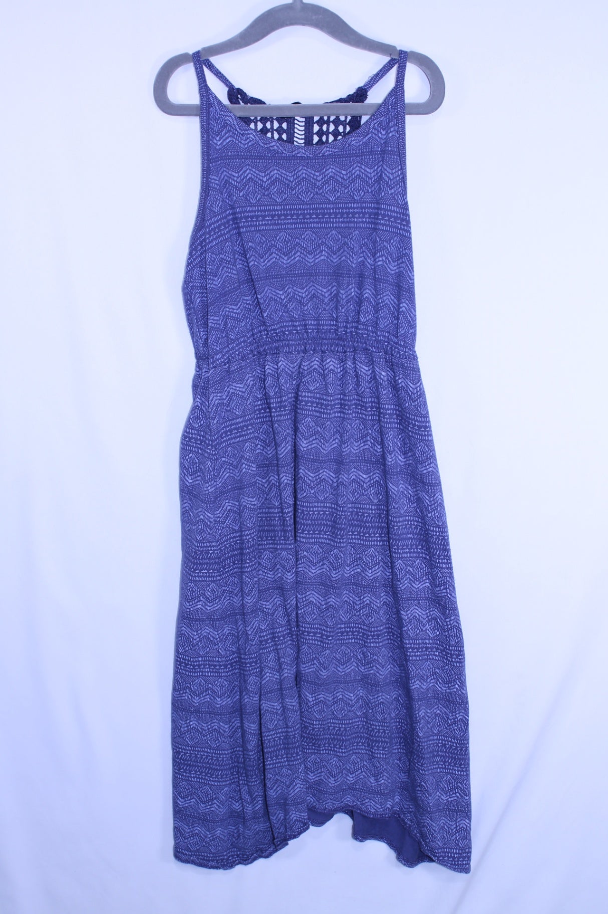 7/8Y George Dress - Blue Pattern