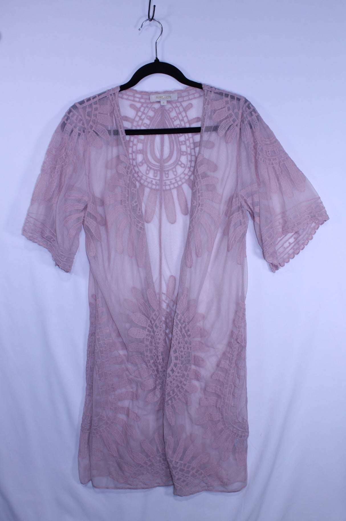10/12Y Rebellion Again Kimono - Dusty Rose