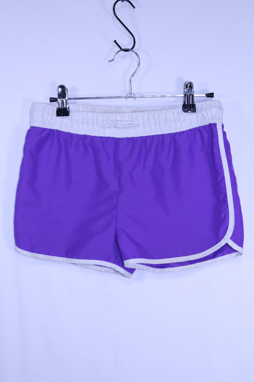 10/12Y George Shorts - Purple and White