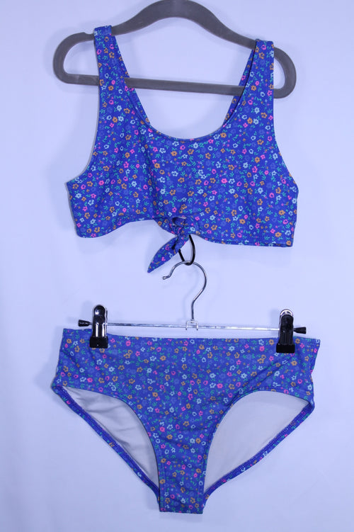 10/12Y Old Navy 2-Piece: Swimsuit - Blue Floral