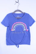 6/6X OshKosh B'gosh T-Shirt - Blue w/Rainbow