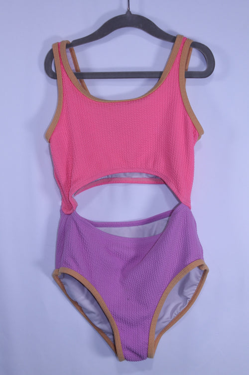 10/12Y Old Navy Swimsuit - Pink and Purple