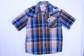 8 Route 66 Long Sleeve Shirt - Blue Plaid