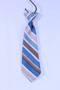 2-5T Unknown Suit Tie - Tan and Blue