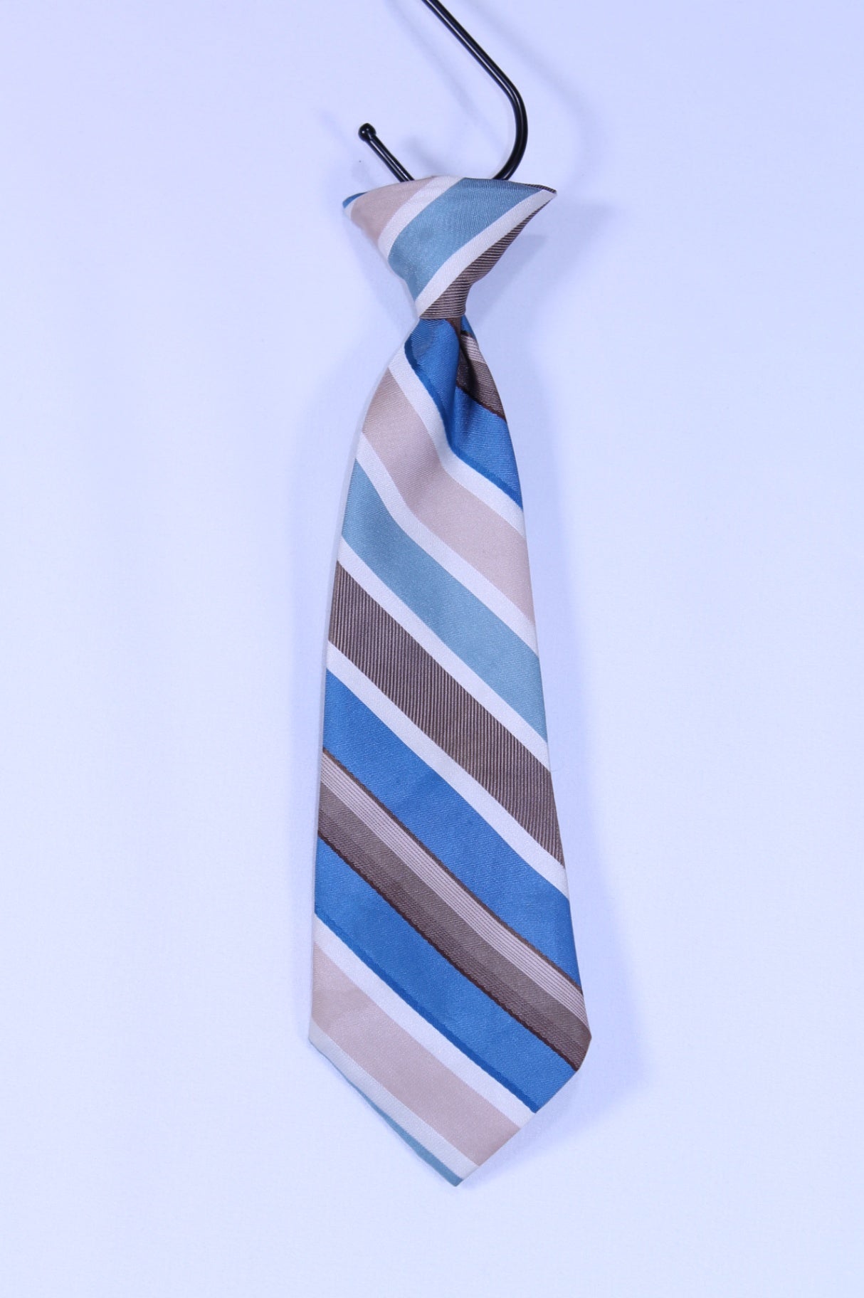 2-5T Unknown Suit Tie - Tan and Blue