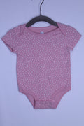 6-9m Pekkle Bodysuit - Pink w/Dots