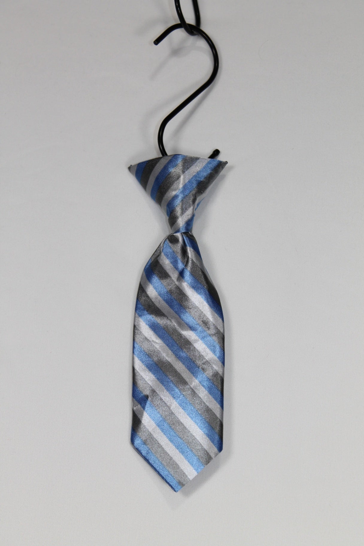 0-12m Unknown Suit Tie - Blue and Silver