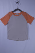 5T George T-Shirt - Orange and Cream
