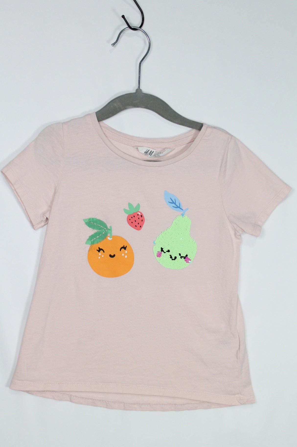 4-6A H&M T-Shirt - Light Pink w/Graphic