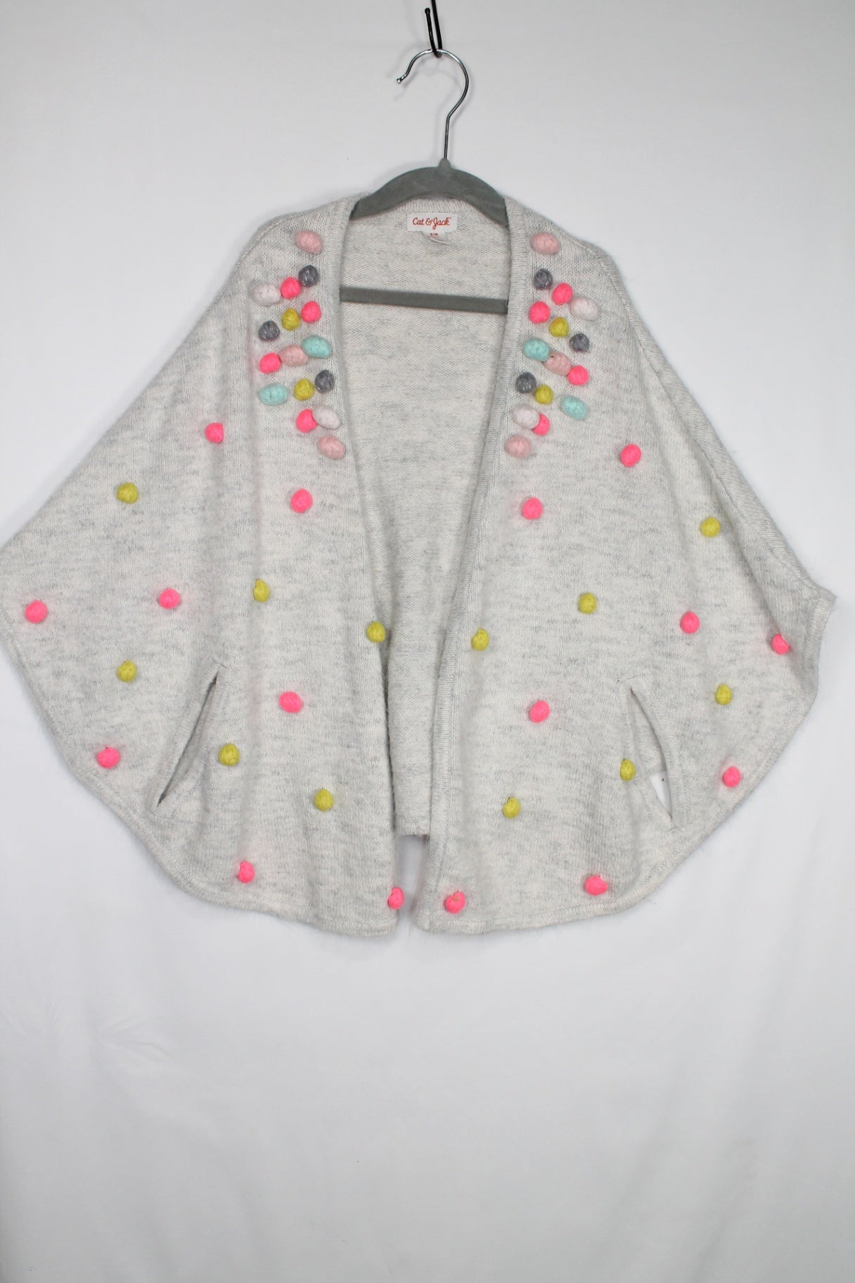 6/6X Cat & Jack Poncho - Grey