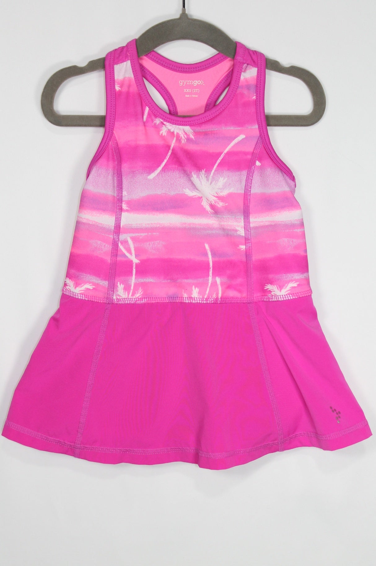 2T Gymgo Romper - Pink and White