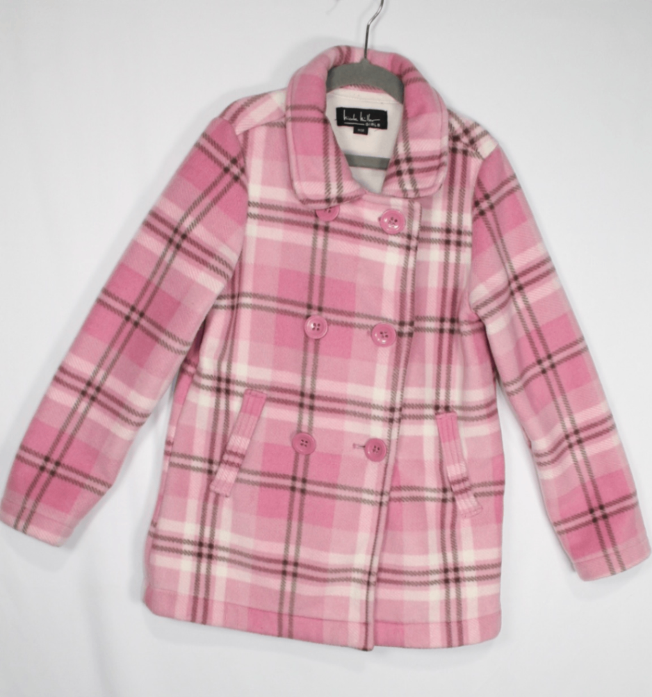 7/8Y Nicole Miller Jacket - Pink Plaid