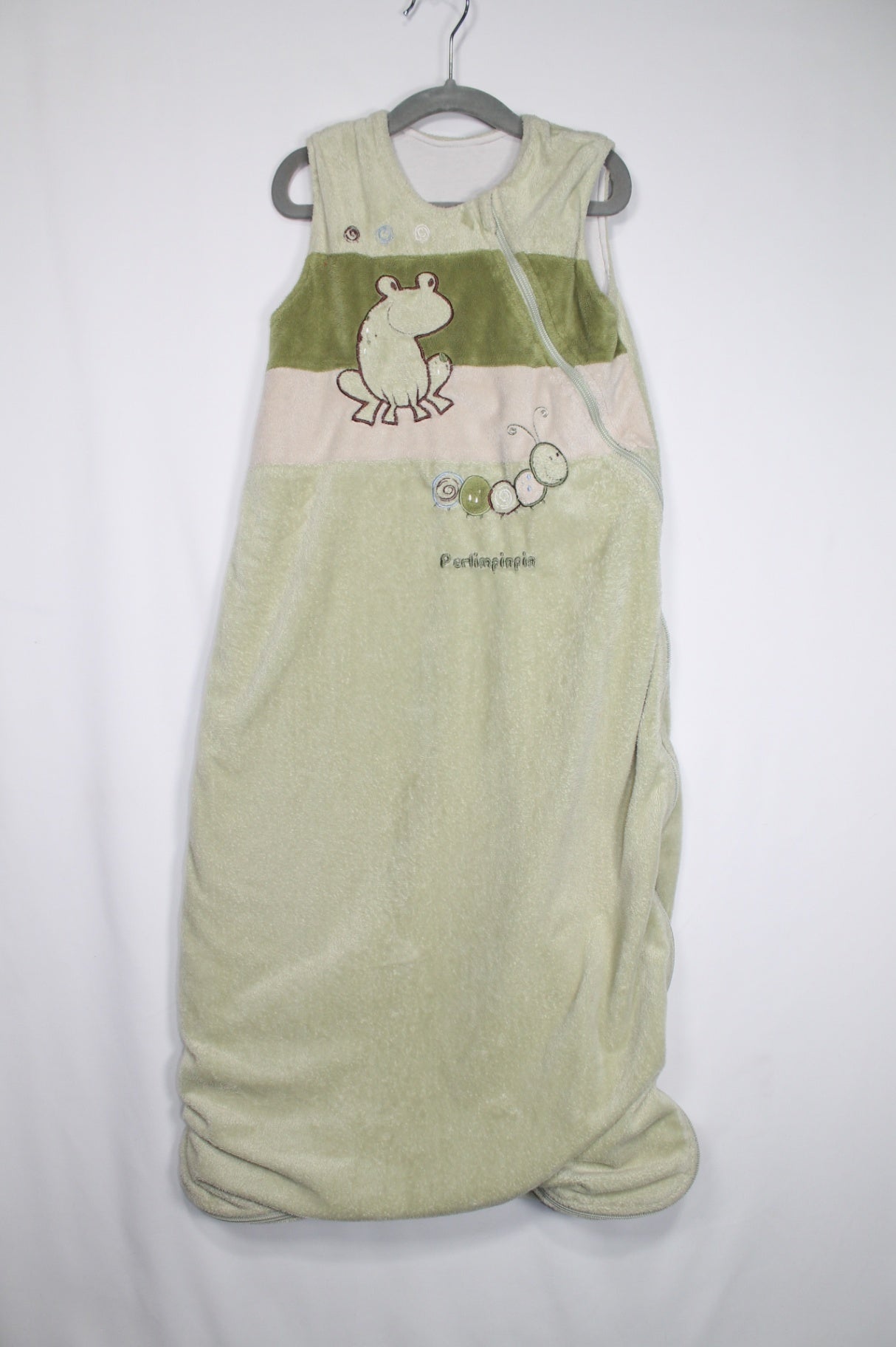 18-36m Perlimpinpin Sleep Sack - Green w/Frog