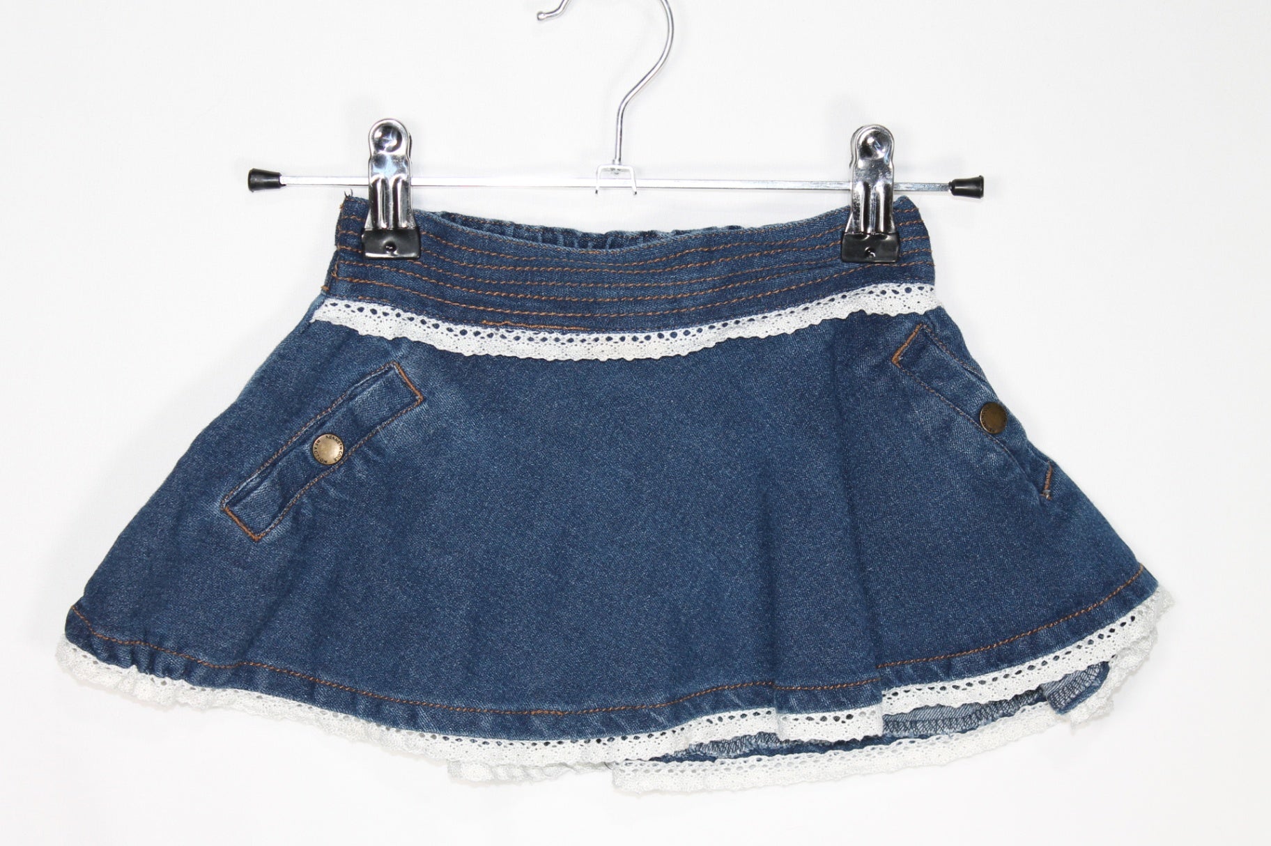 2T Kenneth Cole Reaction Skirt - Blue and White