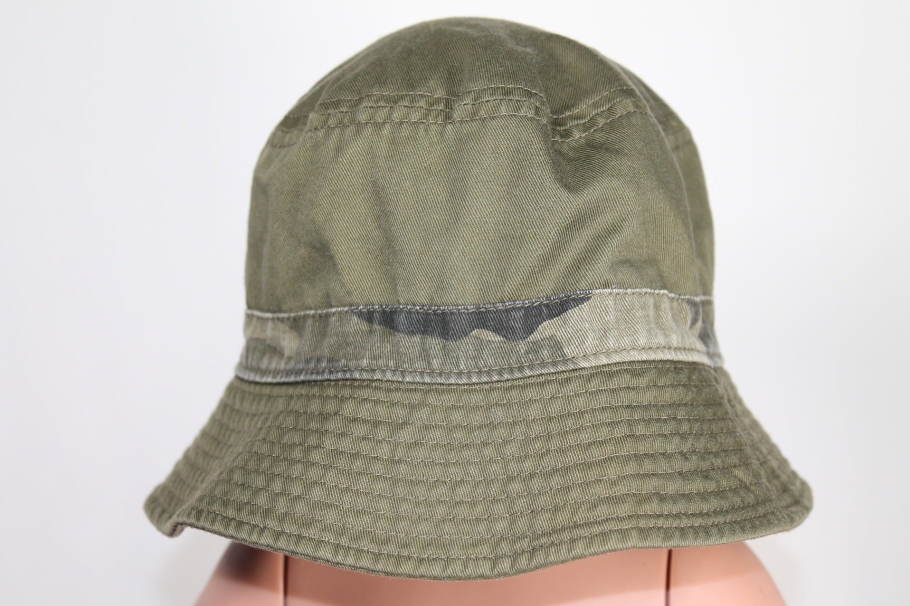 7/8Y The Children's Place Sun Hat - Green Camo