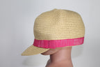 5/7Y Joe Fresh Sun Hat - Straw w/Pink