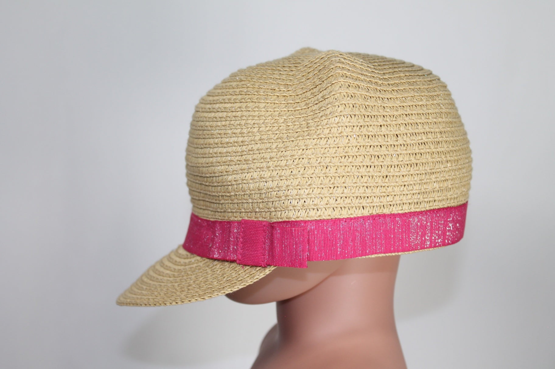 TBD Joe Fresh Sun Hat - Straw w/Pink