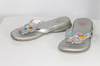 11/12K Disney Sandals - Silver w/Gems