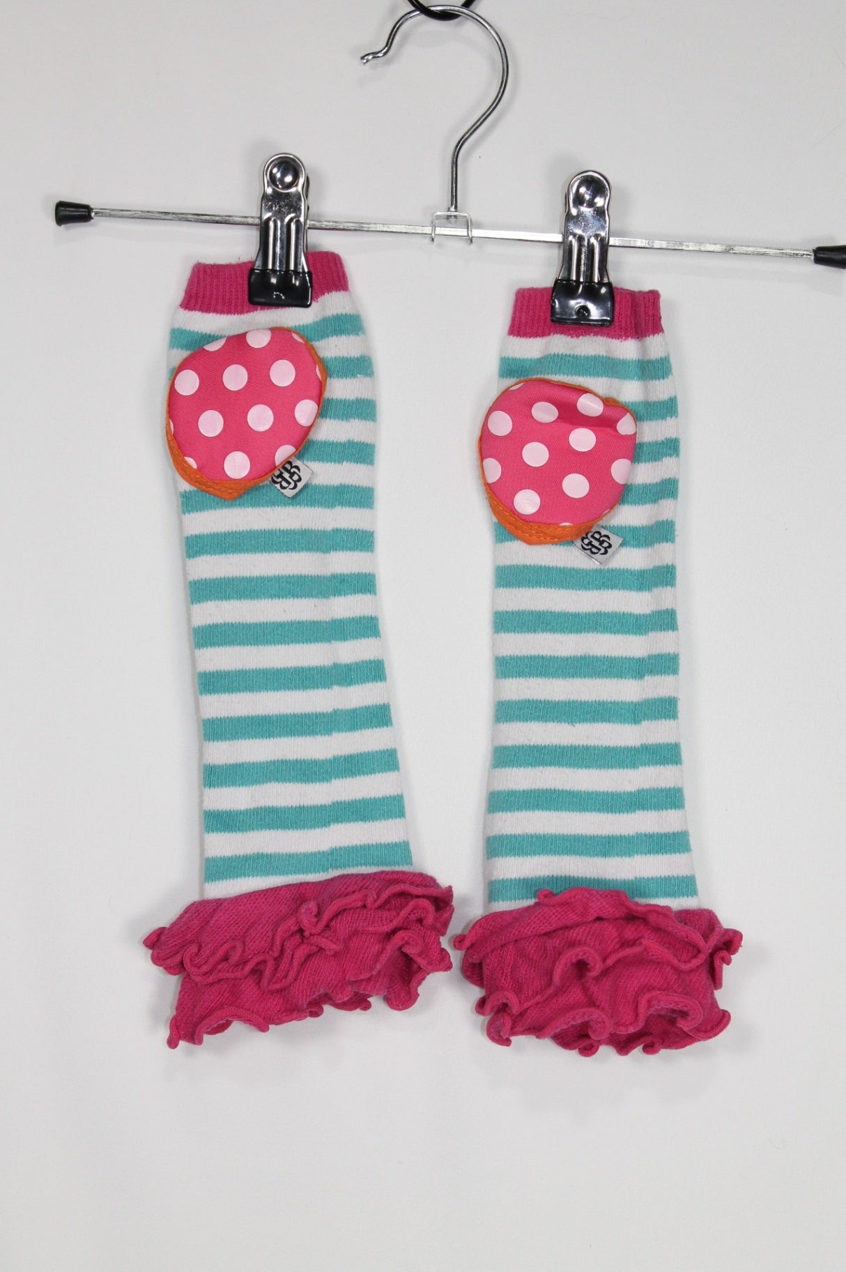 O/S Unknown Crawling Knee Pads - Pink w/Stripes