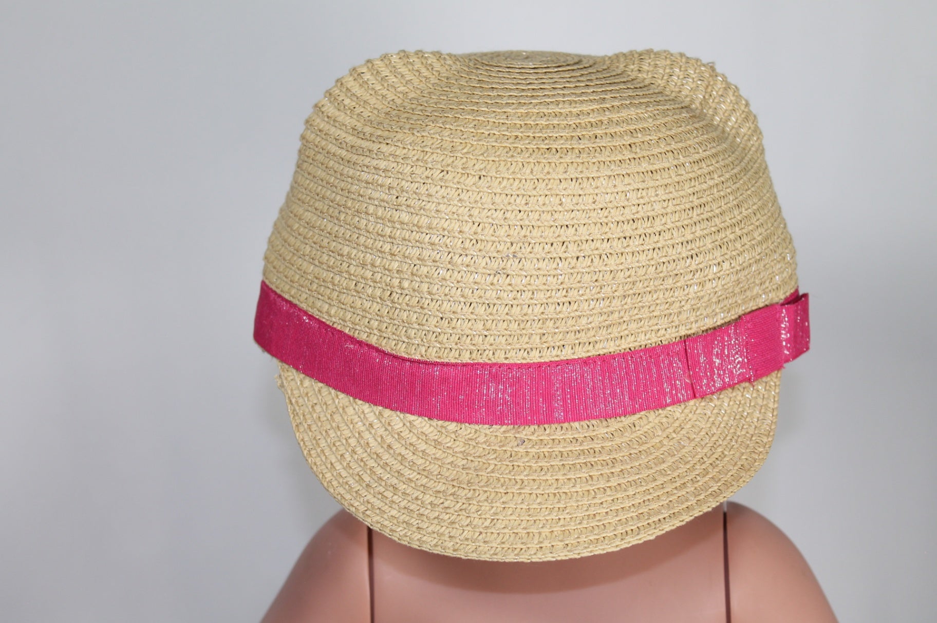 TBD Joe Fresh Sun Hat - Straw w/Pink
