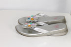 11/12K Disney Sandals - Silver w/Gems