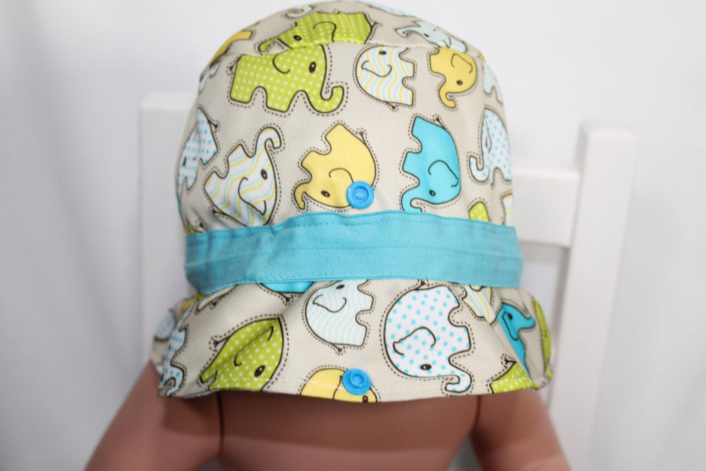 TBD Snug as a Doodlebug Sun Hat - Green, Blue, Beige