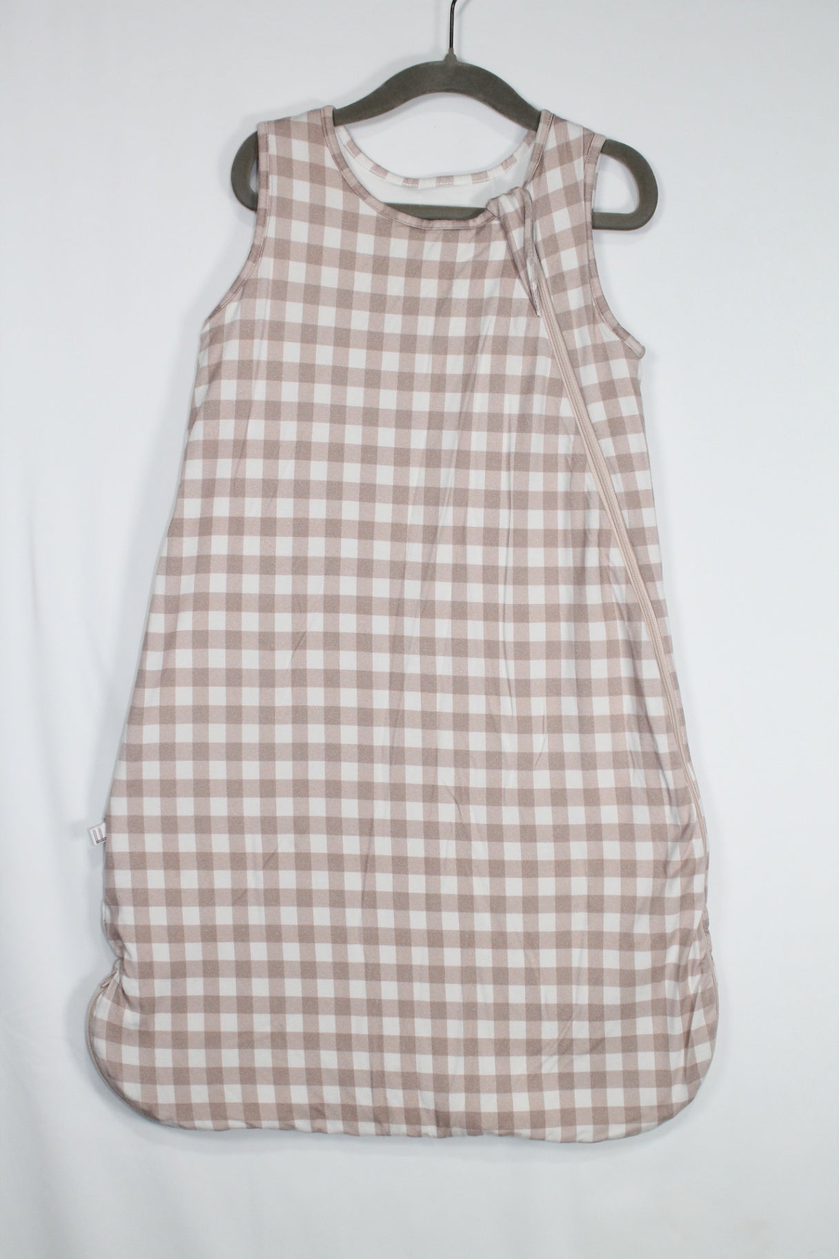 0-6m Little Lott Sleep Sack - 1 TOG - Brown Gingham