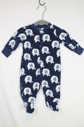 0-3m Carter's Sleeper - Blue and White
