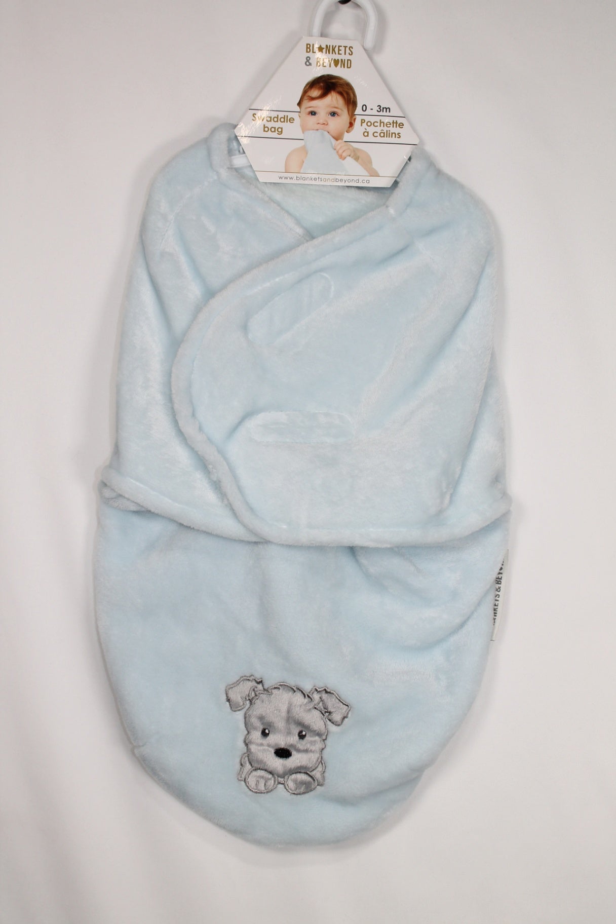 0-3m Blankets and Beyond Swaddle Sack - Blue